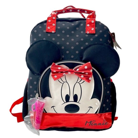 ? Disney Minnie Mouse Polka Dot Backpack With Bonus Lip Gloss main image 4